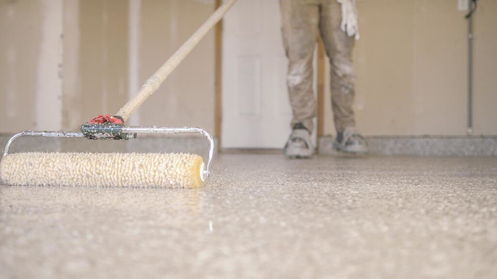 Epoxy floor coating