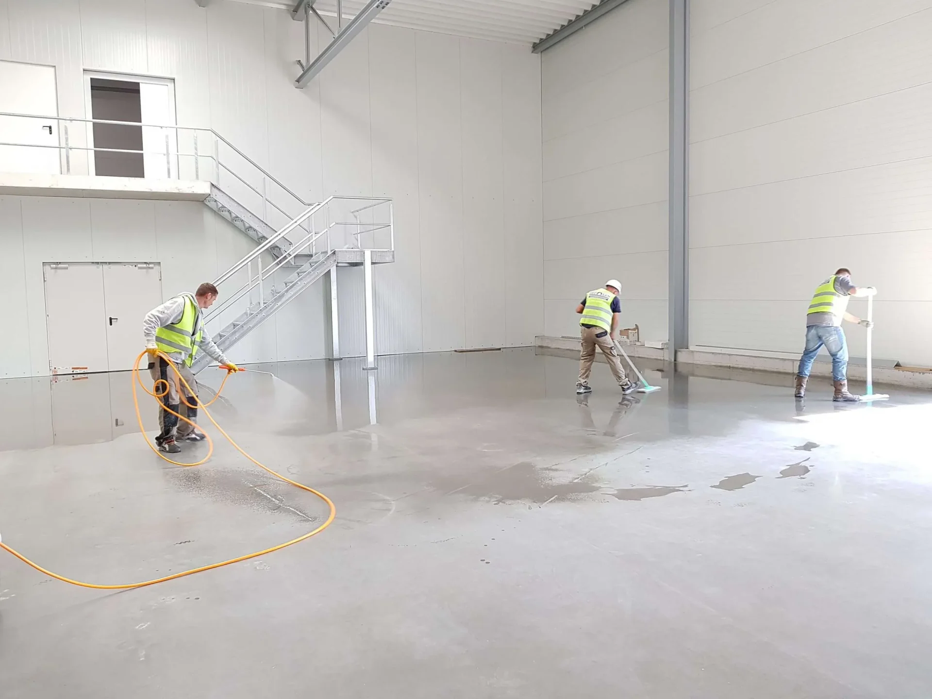 Epoxy flooring installation
