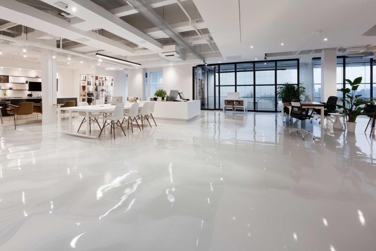 Epoxy flooring installation